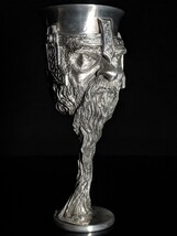 royal selangor lord of rings pewter gimli goblet ( dent in lip ) image 8