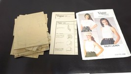 Vintage VOGUE Patterns American Designer Ralph Lauren Size 8 Top shirt Pattern - £6.26 GBP