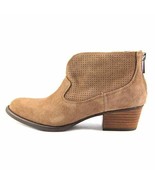 Jessica Simpson Dacia Women Round Toe Suede Bootie Brown Size 10 NWOB - $923.60 MXN