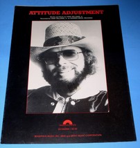 Hank Williams Jr. Sheet Music Attitude Adjustment Vintage 1984 Bocephus Music - $14.99