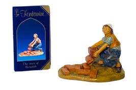 Fontanini Benaiah Bricklayer 5&quot; Figurine Limited Edition 65271S Hand Signed - $39.59