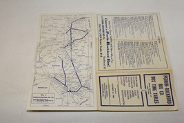 Vintage 1965 Peoria-Rockford Bus Co Bus Time Tables &amp; Map Ephemera Illinois - £4.43 GBP