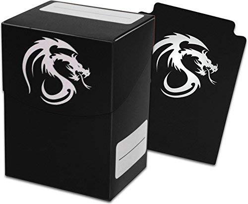 Black Trading Card Boxes - Gaming Deck Cases - Each Holds 80 Cards - DC-BLK - (9