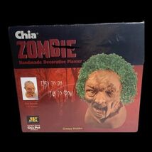 Chia Pet Zombie Creepy Handmade Decorative Planter Pottery Terracotta Ha... - $5.60