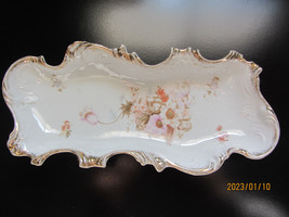 Antique #29 Floral Design Vanity Pin Large Tray 11-1/2&quot; Across - £7.98 GBP