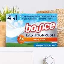 BOUNCE Dryer Sheets Mega Sheet - Outdoor Fresh &amp; Clean, 65 Count Box, 13... - $39.95