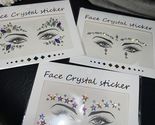 3 Pack Temporary Face Crystal Sticker - $14.37