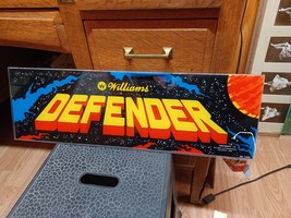 Rare Original  1980 Defender Arcade Video Game Marquee Header Williams - £58.24 GBP