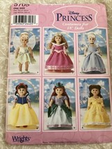 Simplicity 5705 Disney Princess Costumes for 18&quot; American Girl Dolls Pattern - £12.75 GBP
