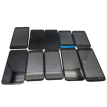 Lot of 10 Smartphones Alcatel Idol 5S Pixi 3 Flint 1X 991 Hero No Power ... - $2,726.15 MXN