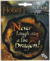 The Hobbit Desolation of Smaug Never Laugh at Live Dragon Peel Off Stick... - $3.99