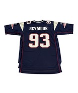 Reebok New England Patriots Richard Seymour #93 Blue NFL Jersey Men&#39;s Large - $49.99