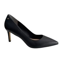 Stuart Weitzman Leigh 75 Womens 10B (9.5) Heel Pumps Black Leather Point... - $189.99