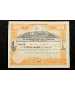 Vintage Paper Document El Dorado Union Oil Company Little Rock Stock Cer... - £16.51 GBP