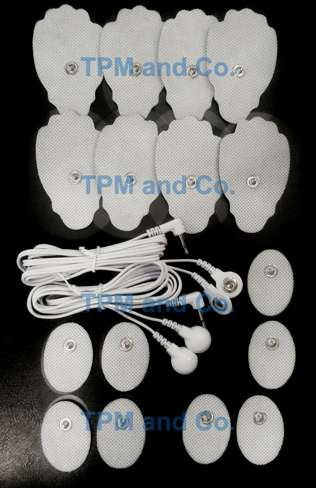 Primary image for 2 ELECTRODE LEAD CABLE(3.5mm)+MASSAGE PADS(8LG+8OVAL)FOR PINOOK DIGITAL MASSAGER