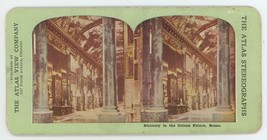 c1900&#39;s Colorized Stereoview Statuary in the Colona Palace, Rome - £7.43 GBP