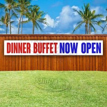 Diner Buffet Now Open Advertising Vinyl Banner Flag Sign Large Huge Xxl Size - £22.57 GBP+