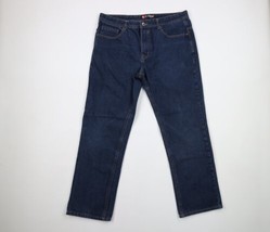 Vintage South Pole Mens 38x32 Distressed Hip Hop Baggy Wide Leg Denim Jeans Blue - £58.29 GBP