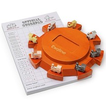 Mexican Train Dominoes Accessories - With 6.5&quot; Mexican Train Hub Centerpiece, 8  - £28.76 GBP