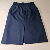 BRIGGS Women’s Back Zipper &amp; Slit A-Line Blue Skirt Size 8P - Made in USA - €8,30 EUR