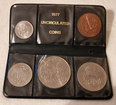 Cyprus 1977 Complete Year Set Mils Coins In Original Wallet Case - Rare Find - £29.50 GBP