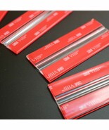 4x 100mm FLEX HINGES-no glue required. Transparent Plastic - $29.64