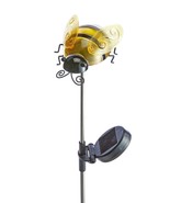 Solar Bumblebee Garden Stake Black Yellow 30.5&quot; High Illuminate the Night - $40.34 CAD