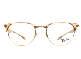 Ray-Ban Eyeglasses Frames RB6396 3132 Clear Brown on Brushed Gold  51-19-140 - $118.79