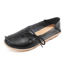Flats Shoes Summer Women Slipony Leather Women&#39;s Shoe Slip On Ballet Moccasins B - £31.00 GBP