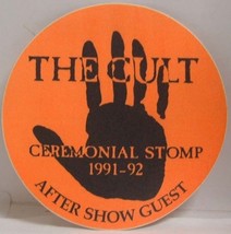 THE CULT - VINTAGE 1991 - 1992 ORIGINAL TOUR CLOTH CONCERT BACKSTAGE PASS - $10.00