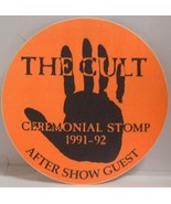 THE CULT - VINTAGE 1991 - 1992 ORIGINAL TOUR CLOTH CONCERT BACKSTAGE PASS - $186.40 MXN