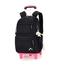 Student School bag Rolling Backpack kids Trolley bag girl school backpack Multif - £79.53 GBP
