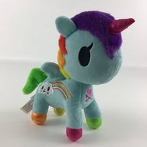 Aurora Tokidoki Unicorno 8" Plush Stuffed Animal Toy Rainbow Cloud Blue Pegasus - £19.86 GBP