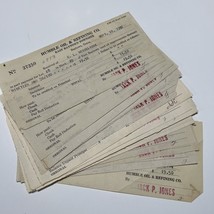 Humble Oil &amp; Refinery Ephemera East Baytown Townsite 1937-38 Paystubs - $233.74 MXN