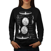 Wellcoda Moon Phases Womens Sweatshirt, Astronomy Casual Pullover Jumper - £23.10 GBP+