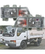 New Set Front Left Right Side Headlight Lamp For Isuzu Elf Truck + UPS SHIP - $410.17 CAD