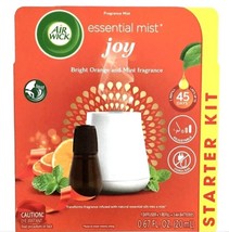 Air Wick Essential Mist Joy Starter Kit, Bright Orange and Mint Fragrance - £15.67 GBP