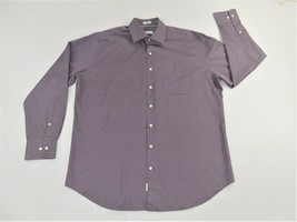 Peter Millar Micro Geo Print Long Sleeve Button Front Dress Shirt Mens XLarge XL - £34.91 GBP