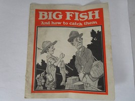 Big Fish And How To Catch Them Dr. Miles Nervine 1939 Book Fishing Alka Seltzer - £7.75 GBP