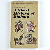 Isaac Asimov A Short History of Biology 1964 Vintage Science Paperback Book RARE