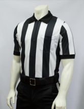 SMITTY | FBS-137 | 2 1/4&quot; Stripe MESH Football Officials Short Sleeve Shirt  - £29.88 GBP