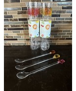 Vtg Target 18 Long Tall Iced Tea Spoon Stirrers Bright Fruit Themed TAIWAN - $414.49 MXN