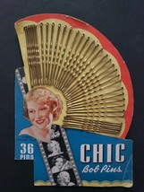 Vintage 1930/40&#39;s Chic Bob Pins Bobby Pins New Old Stock Blonde Roberta PB51 - £23.90 GBP