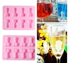 NEW Penis 2-Pack Ice Cube Trays Cake Moulds Candle Craft Bachelorette Parties - £5.36 GBP