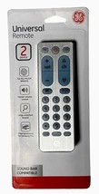 Silver GE Universal TV Remote Control 2 Device TV Remote By Jasco #33701 - $7.13