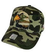 Patriotic Eagle USA Flag Side Panel Cotton Adjustable Baseball Cap (Mili... - $14.95