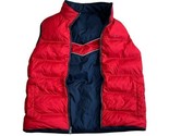 Tommy Hilfiger Reversible Red &amp; Blue Puffer Vest MEDIUM Jacket Sleeveles... - $49.45