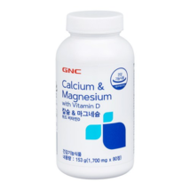 GNC Calcium & Magnesium with Vitamin D, 90 tablets, 1ea - $56.24