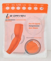 B Driven Sports Compression Arm Sleeve Orange 3XL - $14.85