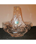 LAUSITZER, 24% LEAD CRYSTAL BASKET  CENTERPIECE - $618.26 MXN